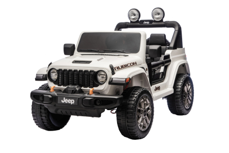 Masinuta electrica 4x4 Premier Jeep Wrangler Rubicon, 24V, 4x200W, roti cauciuc EVA, scaun piele ecologica, alb [8]