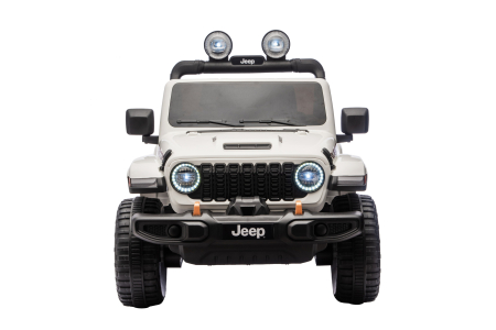 Masinuta electrica 4x4 Premier Jeep Wrangler Rubicon, 24V, 4x200W, roti cauciuc EVA, scaun piele ecologica, alb [18]