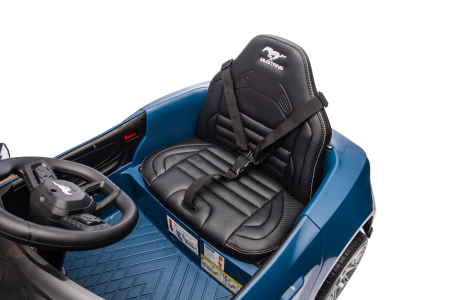 Masinuta electrica Premier Ford Mustang GT Convertible, 12V, roti cauciuc EVA, scaun piele ecologica, albastru [23]