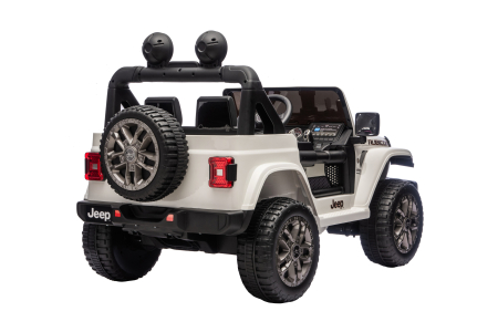 Masinuta electrica 4x4 Premier Jeep Wrangler Rubicon, 24V, 4x200W, roti cauciuc EVA, scaun piele ecologica, alb [12]