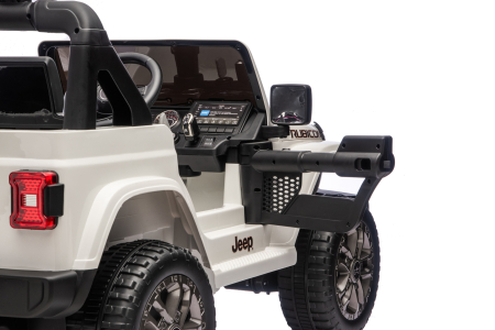 Masinuta electrica 4x4 Premier Jeep Wrangler Rubicon, 24V, 4x200W, roti cauciuc EVA, scaun piele ecologica, alb [4]