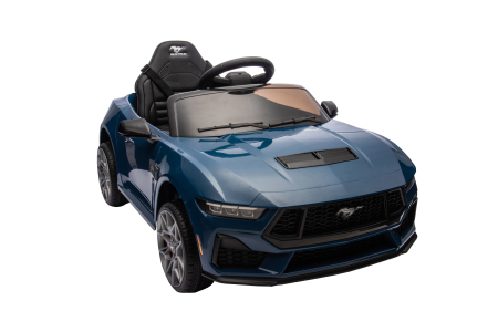 Masinuta electrica Premier Ford Mustang GT Convertible, 12V, roti cauciuc EVA, scaun piele ecologica, albastru [15]