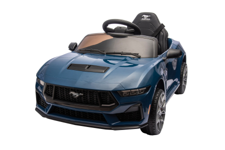 Masinuta electrica Premier Ford Mustang GT Convertible, 12V, roti cauciuc EVA, scaun piele ecologica, albastru [16]