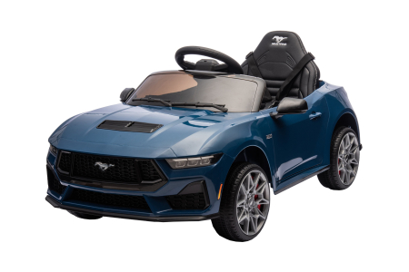 Masinuta electrica Premier Ford Mustang GT Convertible, 12V, roti cauciuc EVA, scaun piele ecologica, albastru [3]