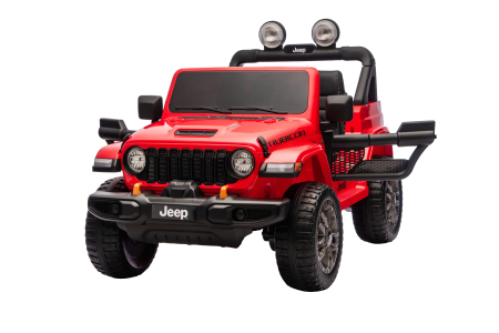 Masinuta electrica 4x4 Premier Jeep Wrangler Rubicon, 24V, 4x200W, roti cauciuc EVA, scaun piele ecologica, rosu [10]