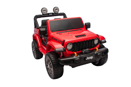 Masinuta electrica 4x4 Premier Jeep Wrangler Rubicon, 24V, 4x200W, roti cauciuc EVA, scaun piele ecologica, rosu [14]