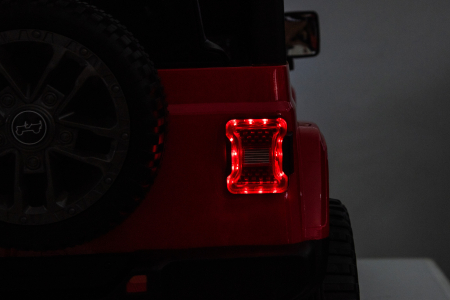 Masinuta electrica 4x4 Premier Jeep Wrangler Rubicon, 24V, 4x200W, roti cauciuc EVA, scaun piele ecologica, rosu [17]
