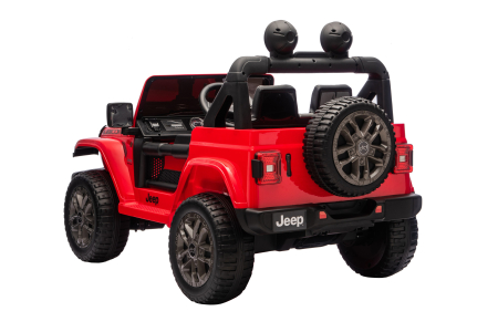 Masinuta electrica 4x4 Premier Jeep Wrangler Rubicon, 24V, 4x200W, roti cauciuc EVA, scaun piele ecologica, portocaliu [4]