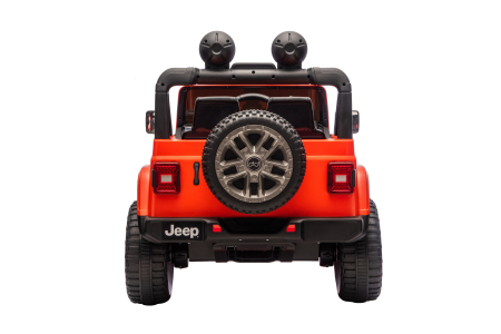 Masinuta electrica 4x4 Premier Jeep Wrangler Rubicon, 24V, 4x200W, roti cauciuc EVA, scaun piele ecologica, portocaliu [18]