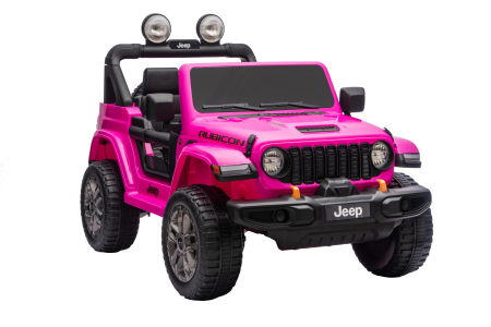 Masinuta electrica 4x4 Premier Jeep Wrangler Rubicon, 24V, 4x200W, roti cauciuc EVA, scaun piele ecologica, roz [12]