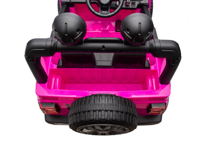 Masinuta electrica 4x4 Premier Jeep Wrangler Rubicon, 24V, 4x200W, roti cauciuc EVA, scaun piele ecologica, roz [18]