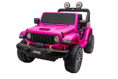 Masinuta electrica 4x4 Premier Jeep Wrangler Rubicon, 24V, 4x200W, roti cauciuc EVA, scaun piele ecologica, roz [14]