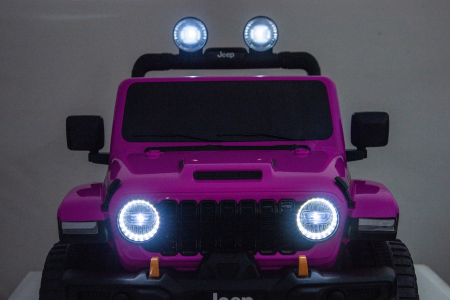 Masinuta electrica 4x4 Premier Jeep Wrangler Rubicon, 24V, 4x200W, roti cauciuc EVA, scaun piele ecologica, roz [20]