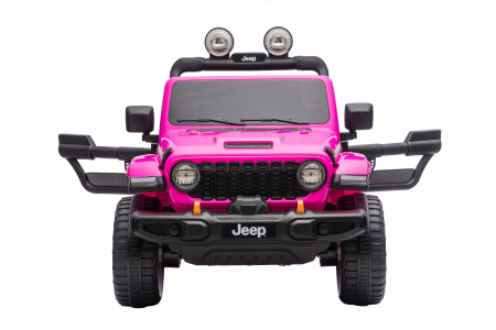 Masinuta electrica 4x4 Premier Jeep Wrangler Rubicon, 24V, 4x200W, roti cauciuc EVA, scaun piele ecologica, roz [1]