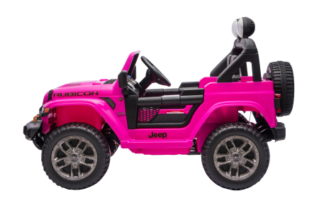 Masinuta electrica 4x4 Premier Jeep Wrangler Rubicon, 24V, 4x200W, roti cauciuc EVA, scaun piele ecologica, roz [8]