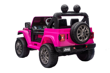 Masinuta electrica 4x4 Premier Jeep Wrangler Rubicon, 24V, 4x200W, roti cauciuc EVA, scaun piele ecologica, roz [9]