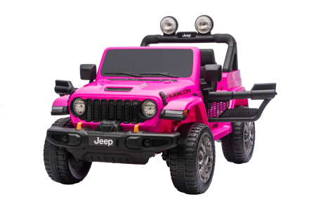 Masinuta electrica 4x4 Premier Jeep Wrangler Rubicon, 24V, 4x200W, roti cauciuc EVA, scaun piele ecologica, roz [2]