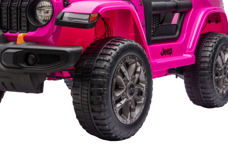 Masinuta electrica 4x4 Premier Jeep Wrangler Rubicon, 24V, 4x200W, roti cauciuc EVA, scaun piele ecologica, roz [15]