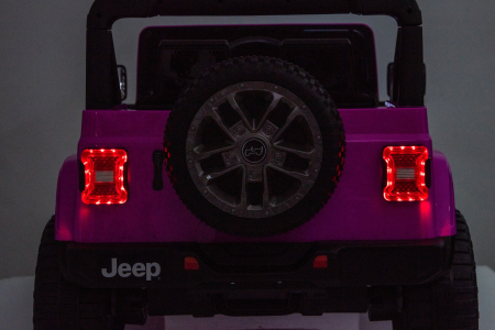 Masinuta electrica 4x4 Premier Jeep Wrangler Rubicon, 24V, 4x200W, roti cauciuc EVA, scaun piele ecologica, roz [19]