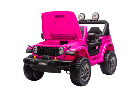 Masinuta electrica 4x4 Premier Jeep Wrangler Rubicon, 24V, 4x200W, roti cauciuc EVA, scaun piele ecologica, roz [23]