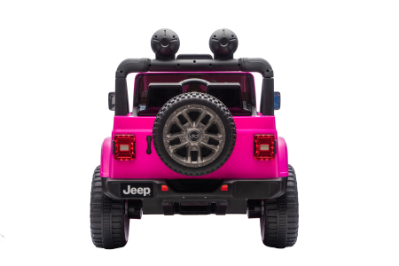 Masinuta electrica 4x4 Premier Jeep Wrangler Rubicon, 24V, 4x200W, roti cauciuc EVA, scaun piele ecologica, roz [22]