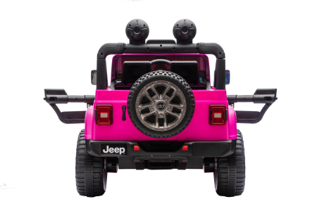 Masinuta electrica 4x4 Premier Jeep Wrangler Rubicon, 24V, 4x200W, roti cauciuc EVA, scaun piele ecologica, roz [3]
