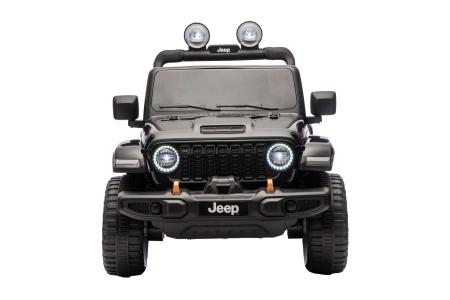 Masinuta electrica 4x4 Premier Jeep Wrangler Rubicon, 24V, 4x200W, roti cauciuc EVA, scaun piele ecologica, negru [2]
