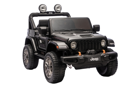 Masinuta electrica 4x4 Premier Jeep Wrangler Rubicon, 24V, 4x200W, roti cauciuc EVA, scaun piele ecologica, negru [11]
