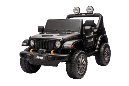 Masinuta electrica 4x4 Premier Jeep Wrangler Rubicon, 24V, 4x200W, roti cauciuc EVA, scaun piele ecologica, negru [6]