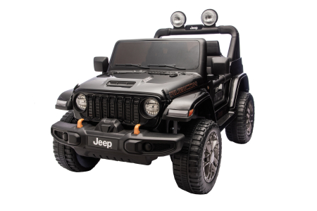 Masinuta electrica 4x4 Premier Jeep Wrangler Rubicon, 24V, 4x200W, roti cauciuc EVA, scaun piele ecologica, negru [13]