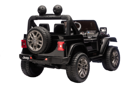 Masinuta electrica 4x4 Premier Jeep Wrangler Rubicon, 24V, 4x200W, roti cauciuc EVA, scaun piele ecologica, negru [10]