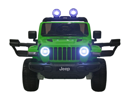 Masinuta electrica 4x4 Premier Jeep Wrangler Rubicon, 24V, 4x200W, roti cauciuc EVA, scaun piele ecologica, verde [2]