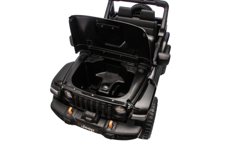 Masinuta electrica 4x4 Premier Jeep Wrangler Rubicon, 24V, 4x200W, roti cauciuc EVA, scaun piele ecologica, negru [16]