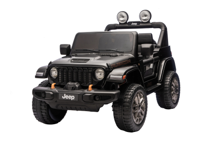Masinuta electrica 4x4 Premier Jeep Wrangler Rubicon, 24V, 4x200W, roti cauciuc EVA, scaun piele ecologica, negru [5]