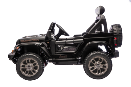 Masinuta electrica 4x4 Premier Jeep Wrangler Rubicon, 24V, 4x200W, roti cauciuc EVA, scaun piele ecologica, negru [7]