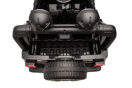 Masinuta electrica 4x4 Premier Jeep Wrangler Rubicon, 24V, 4x200W, roti cauciuc EVA, scaun piele ecologica, negru [17]