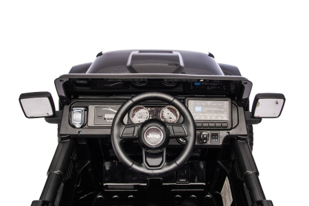 Masinuta electrica 4x4 Premier Jeep Wrangler Rubicon, 24V, 4x200W, roti cauciuc EVA, scaun piele ecologica, negru [18]