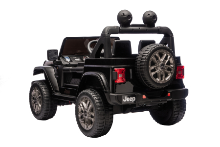 Masinuta electrica 4x4 Premier Jeep Wrangler Rubicon, 24V, 4x200W, roti cauciuc EVA, scaun piele ecologica, negru [8]