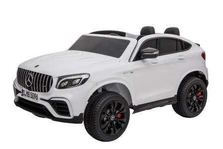 Masinuta electrica 4x4 Premier Mercedes GLC 63S Maxi, 12V, roti cauciuc EVA, scaun piele ecologica, alb [2]