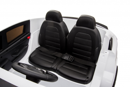 Masinuta electrica 4x4 Premier Mercedes GLC 63S Maxi, 12V, roti cauciuc EVA, scaun piele ecologica, alb [18]