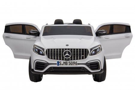 Masinuta electrica 4x4 Premier Mercedes GLC 63S Maxi, 12V, roti cauciuc EVA, scaun piele ecologica, alb [8]