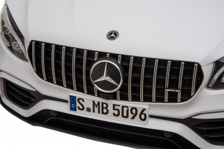 Masinuta electrica 4x4 Premier Mercedes GLC 63S Maxi, 12V, roti cauciuc EVA, scaun piele ecologica, alb [9]