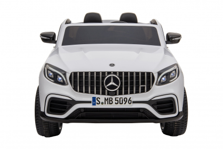 Masinuta electrica 4x4 Premier Mercedes GLC 63S Maxi, 12V, roti cauciuc EVA, scaun piele ecologica, alb [1]