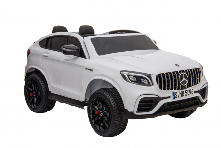 Masinuta electrica 4x4 Premier Mercedes GLC 63S Maxi, 12V, roti cauciuc EVA, scaun piele ecologica, alb [7]
