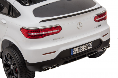 Masinuta electrica 4x4 Premier Mercedes GLC 63S Maxi, 12V, roti cauciuc EVA, scaun piele ecologica, alb [19]