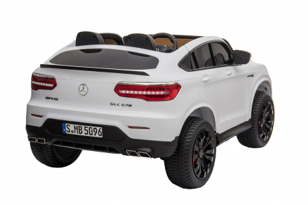 Masinuta electrica 4x4 Premier Mercedes GLC 63S Maxi, 12V, roti cauciuc EVA, scaun piele ecologica, alb [6]