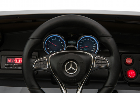 Masinuta electrica 4x4 Premier Mercedes GLC 63S Maxi, 12V, roti cauciuc EVA, scaun piele ecologica, alb [23]