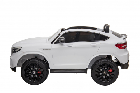 Masinuta electrica 4x4 Premier Mercedes GLC 63S Maxi, 12V, roti cauciuc EVA, scaun piele ecologica, alb [3]