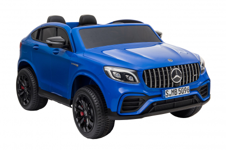 Masinuta electrica 4x4 Premier Mercedes GLC 63S Maxi, 12V, roti cauciuc EVA, scaun piele ecologica, albastru [6]