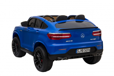 Masinuta electrica 4x4 Premier Mercedes GLC 63S Maxi, 12V, roti cauciuc EVA, scaun piele ecologica, albastru [3]